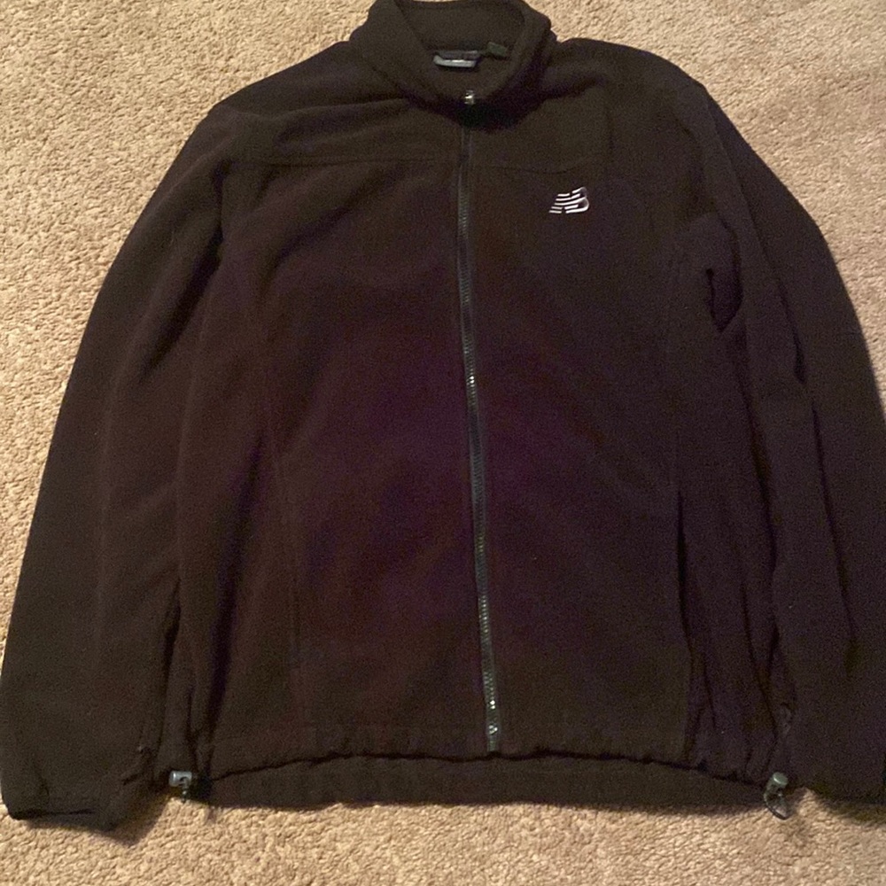 Brown new balance zip up